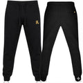 Knuckle Legacy Black Tracksuit Pants — Gold KL