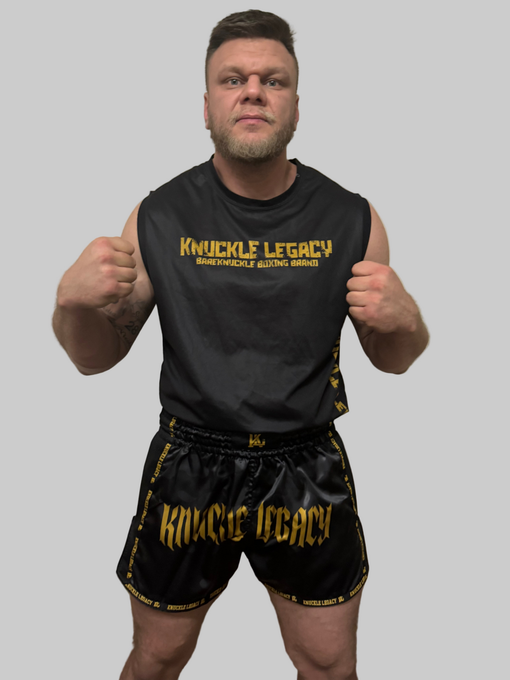 Knuckle Legacy Black Vest Gold Authority Edition